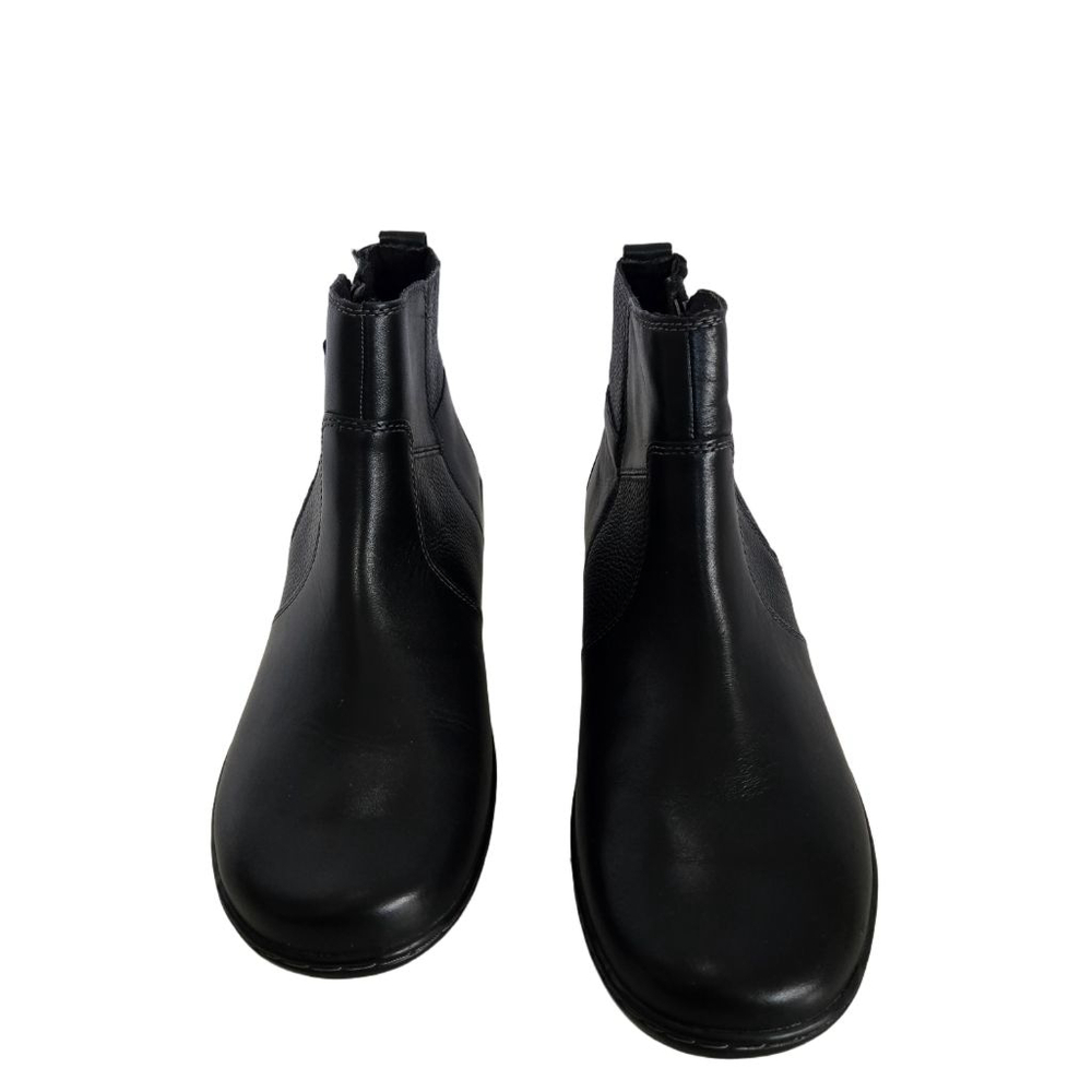 Women's Clarks Cora Grace Black Leather Ankle Boots Booties size US 9